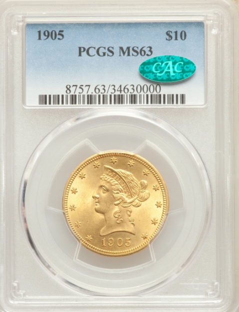1905 $10 Liberty Eagle MS63
